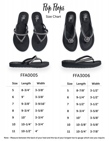 Bling Flip Flops Size 8 With Dots (Sizes run small - see Size Chart ...